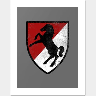 11th Armored Cavalry Regiment (distressed) Posters and Art